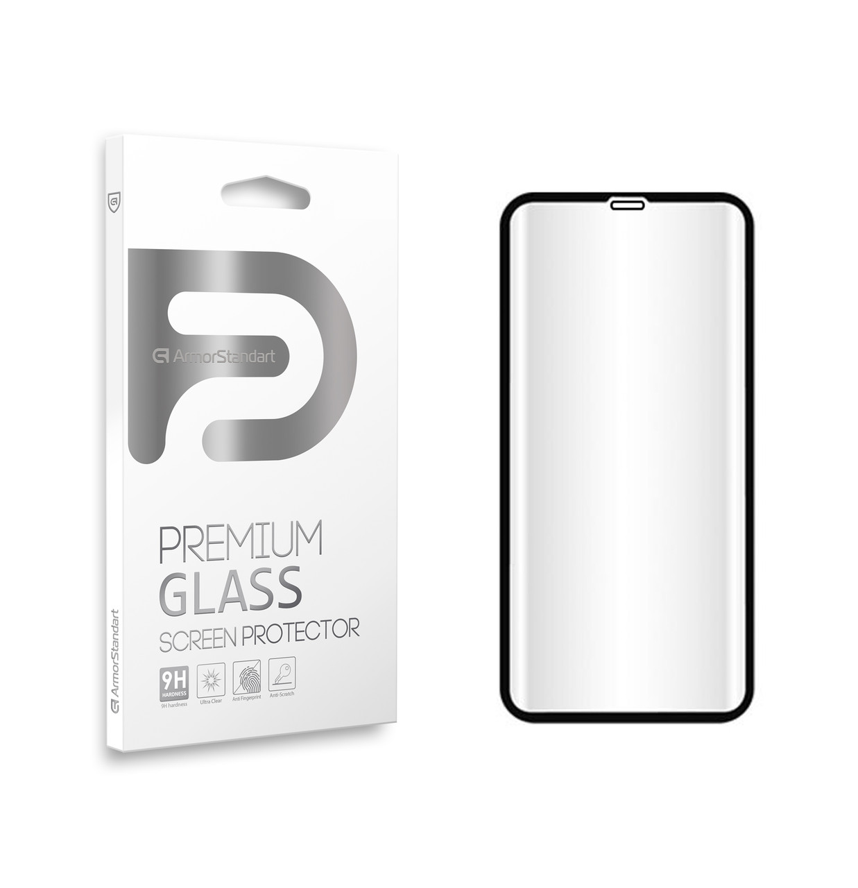 Захисне скло Armorstandart 3D Full Glue Premium для iPhone XS X Black (ARM53440-G3D-BK)