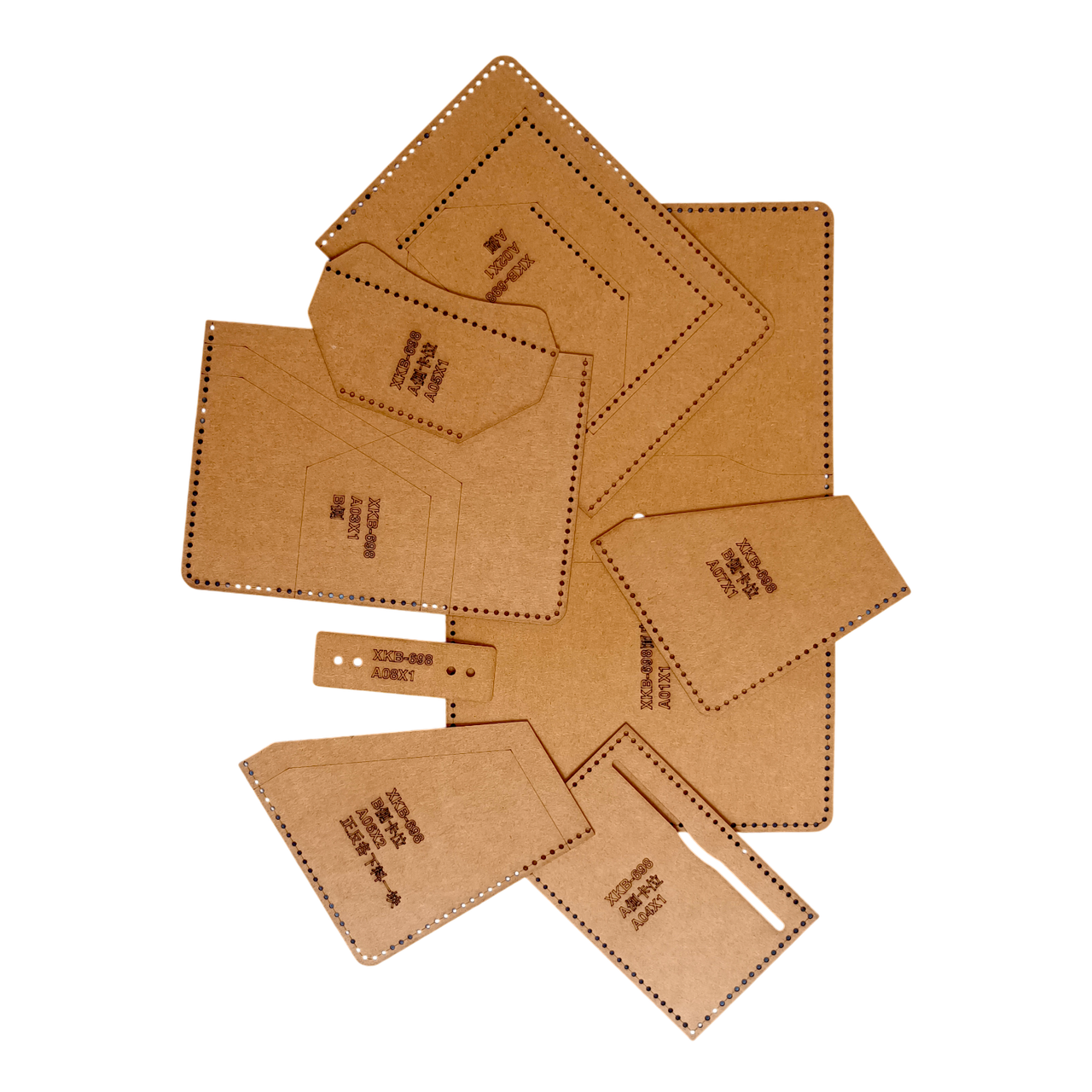 Викрійка обкладинки для паспорта 11 * 15 * 1 см крафт-картон, фото 1