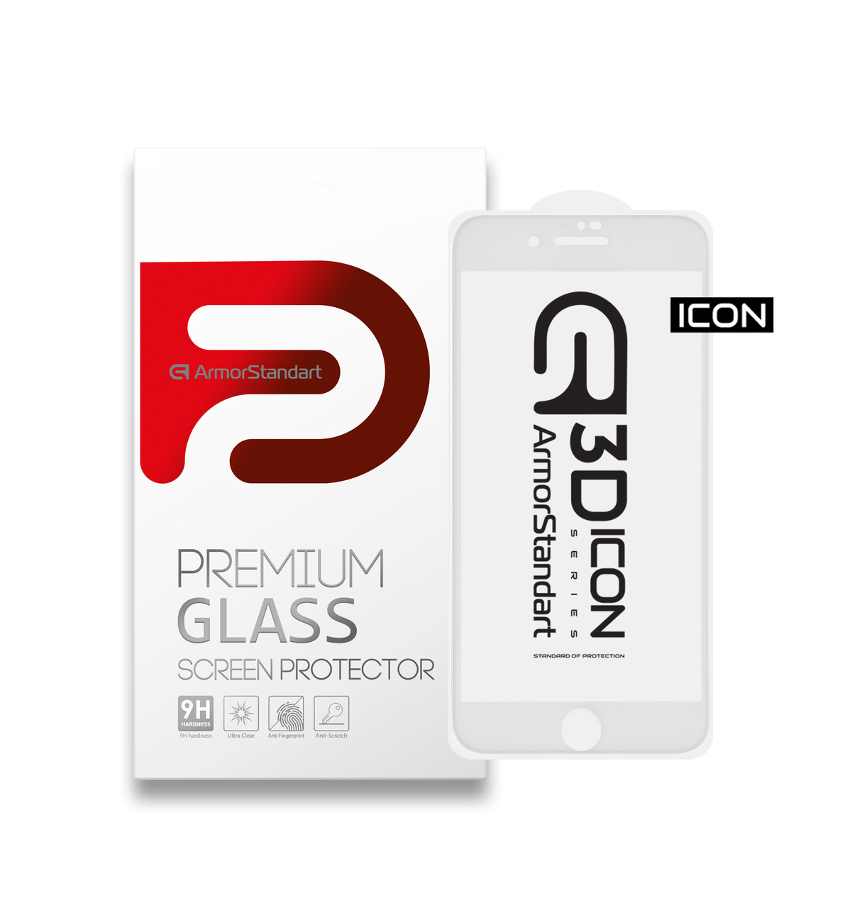 Захисне скло Armorstandart Icon 3D Full Glue для iPhone 8 7 Plus White (ARM55983-GI3D-WT)
