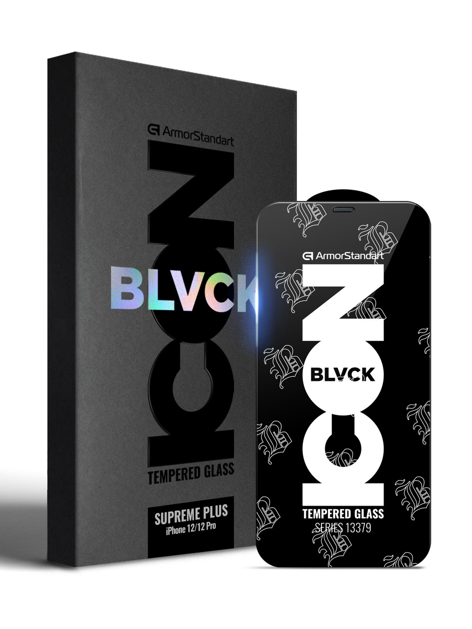 Захисне скло Armorstandart Supreme Icon 3D для Apple iPhone 12 12 Pro Black (ARM59213)