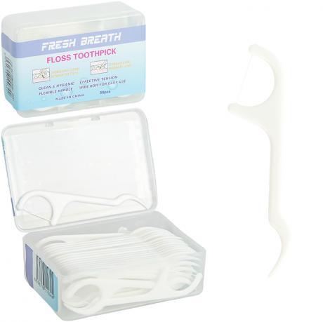 Набір зубних флосів для чистоти між зубами 50шт у контейнері TF501 MZOPT