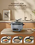Рисоварка Eamoment 1 л 400 Вт для приготування рису та овочів на пару з антипригарним покриттям, фото 5