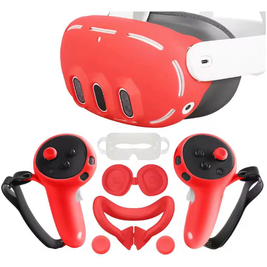 Набір аксесуарів Tahnuhna 6-in-1 VR для Meta Quest 3 Red [156497], фото 1
