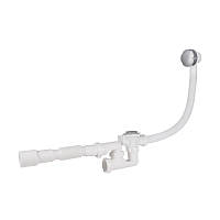 Сифон для ванни Lidz (WHI) 60 03 V002 01 з ревізією (вихід 50 мм)