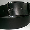 Ремінь чоловічий гладкий солдатський якісний чорний 4 см. "Катана", фото 2
