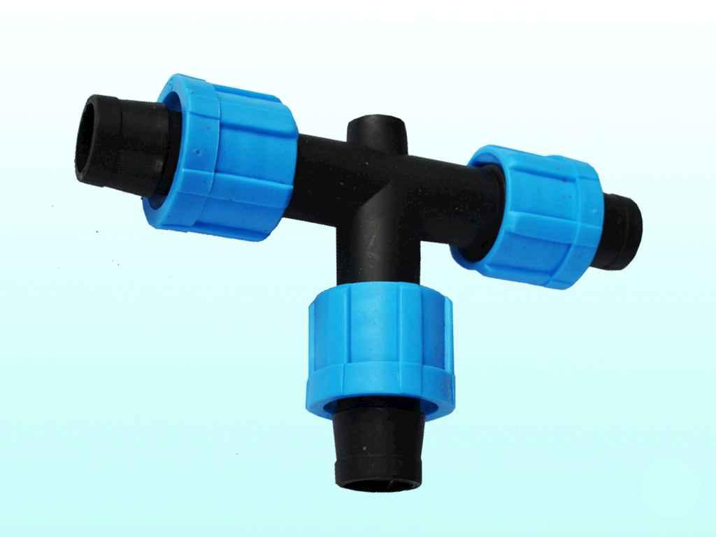 Трійник зажимний для крапельної стрічки SL-009 ТМ SANTEHPLAST, фото 1