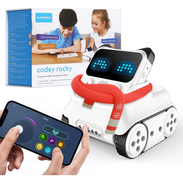 Програмований робот Makeblock Codey Rocky для дітей, робот-кодер, сумісний із Scratch і Python, робот Stem, навчальна іграшка для, фото 1