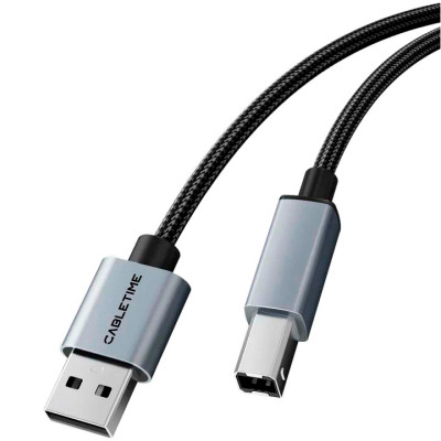 Кабель для принтера USB 2.0 AM/BM 2.0m Cabletime (CA915217), фото 1