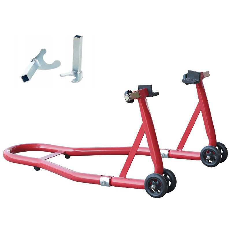 Підставка під заднє колесо мотоцикла L-подібна з 2 адаптерами TORIN TRMT05014, фото 1