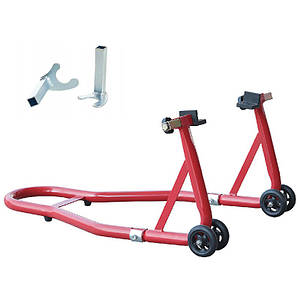 Підставка під заднє колесо мотоцикла L-подібна з 2 адаптерами TORIN TRMT05014