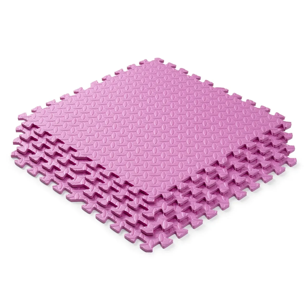 Мат-пазл WCG EVA 1 cm - 60х60 4 шт Рожевий, фото 1