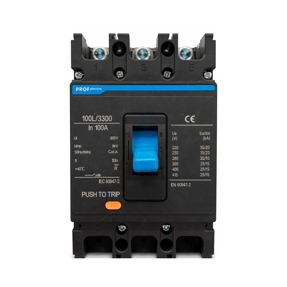 Автоматичний вимикач ПФ Силовий автоматичний вимикач MCCB FHPM1-100L/3 100A