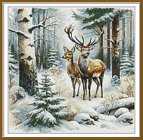 Набір для вишивки нитками "Зимова прогулянка" РЕ2006