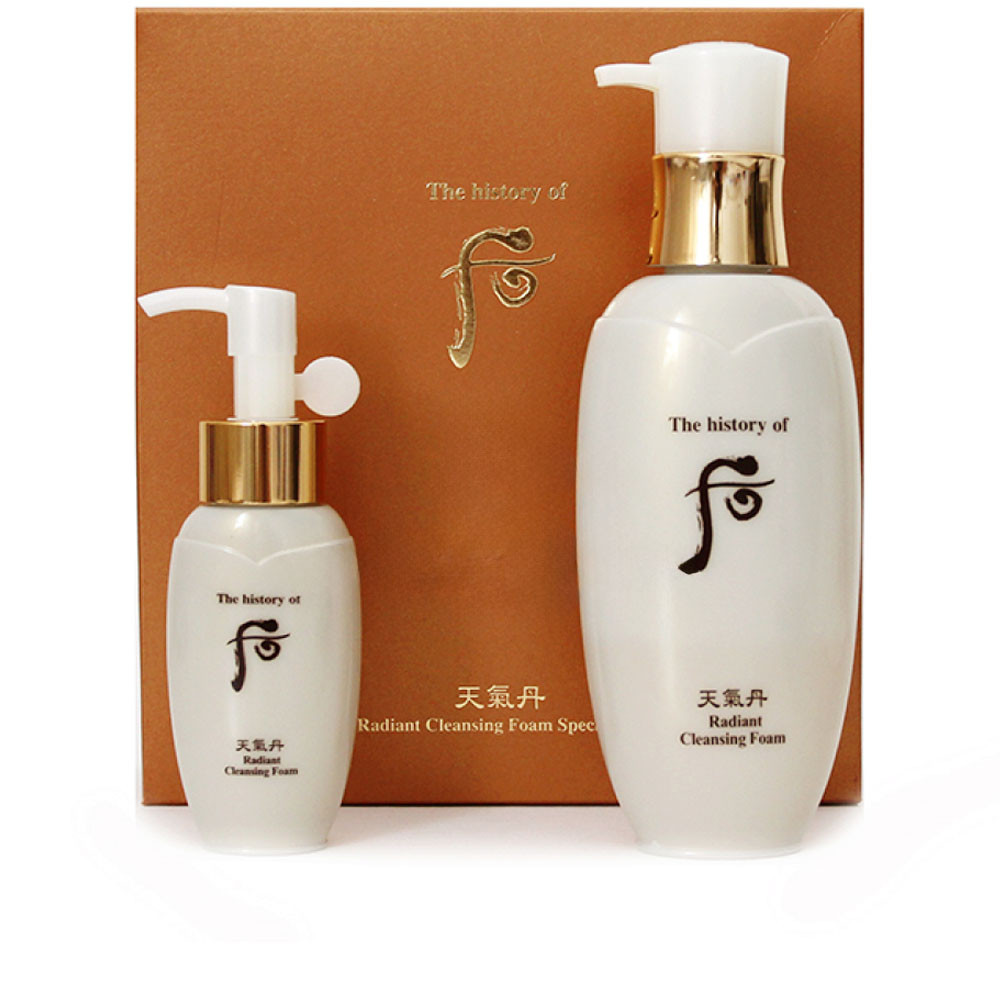 Пінка The History of Whoo Radiant Cleansing Foam Special Set зі східними травами для м’якого очищення шкіри 250 мл, фото 1