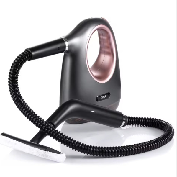 Пароочисник ручний зі змінними насадками 300мл 1350Вт R.1287 RAF Чорний, фото 1