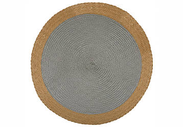 Набір (12 шт.) серветка сервірувальна (плейсмат) лляна D38см Boho Round