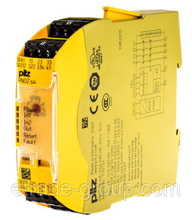 PILZ Защитное реле PILZ PNOZ s7 24VDC 4 n/o 1 n/c 750107: продажа, цена в Киеве. Реле напряжения от "ООО "Е-Трейд Автоматизация Киев"" - 495321653