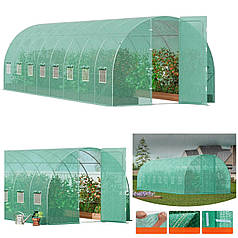 Парник теплиця для дачі VEVOR 24 м² 800×300×200 см з 16 вікнами для провітрювання парник для овочів зелені та розсади,