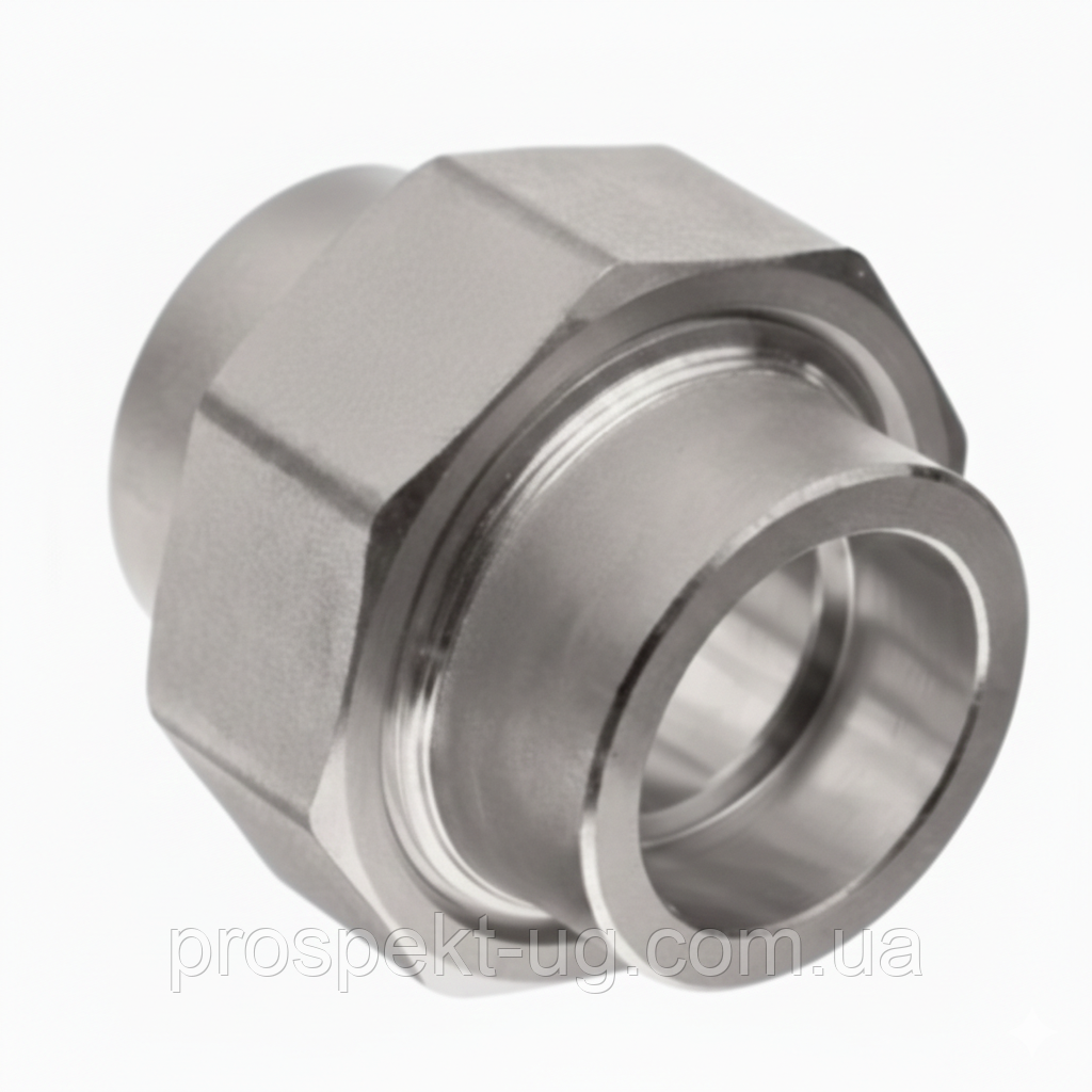 Американка нержавіюча AISI 304 Ду40 (1 1/2") під приварювання, фото 1