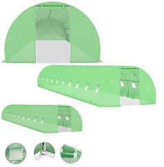 Парник теплиця фермерська Garden 30 м² 1000×300×200 см для дачі та городу, вирощування овочів зелені квітів і розсади