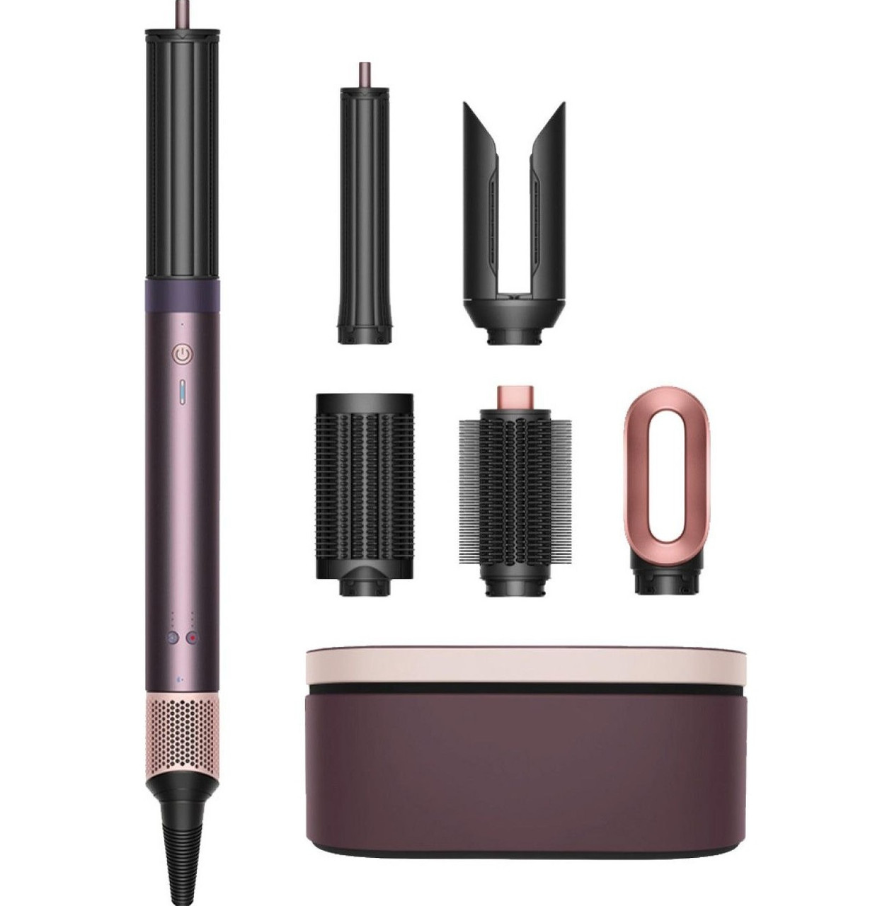 Стайлер для волосся 6в1 Airwrap HS09 + Кейс Jasper plum 1700Вт стайлер для укладання волосся вирівнювач щітка випрямляч плойка, фото 1