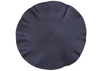 Набір (12 шт.) серветка сервірувальна (плейсмат) D38см Soft Wave, колір - синій