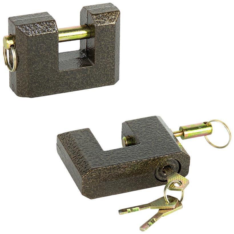 Замок навісний 80 мм підвищеної безпеки гаражний - амбарний для захисту гаражів, складів, контейнерів, воріт, фото 1