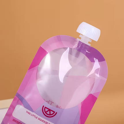 Набір з 2-х Багаторазових Пакетів-Паучів для Дитячого Пюре - 200 мл 🔥 BPA Free 🔥 ПЕТ, фото 2