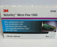 3M™ 02048 Wetordry Magic - Водостійкий абразивний папір серії 401Q, 138 х 230 мм, P1500