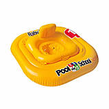 Дитячий надувний плотик з трусиками Intex 56587 «Pool School Step 1» 79х79 см для плавання, фото 2