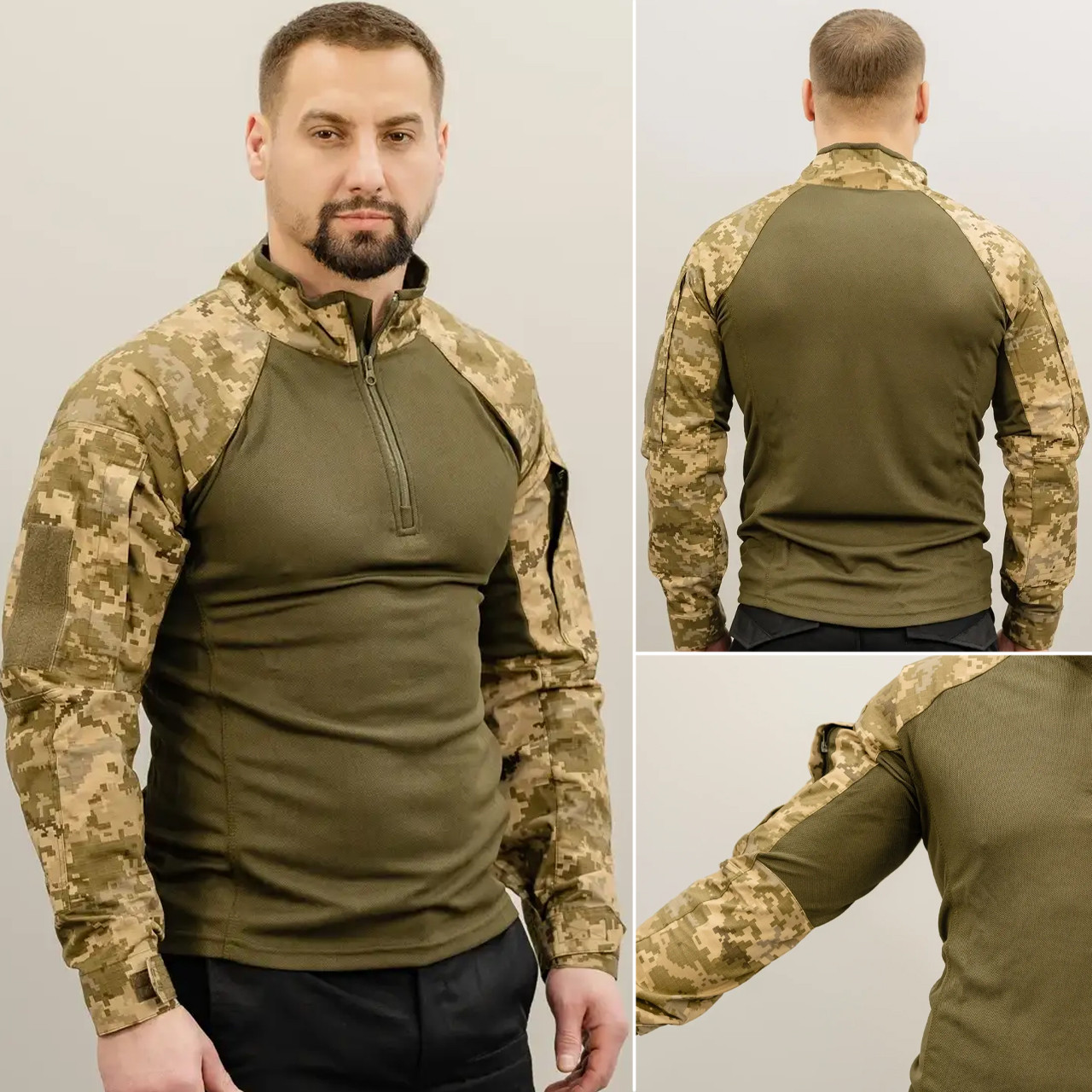 Бойова сорочка UBACS піксель під бронежилет (CoolPass + Rip-Stop) для військовослужбовця  ЗСУ | Розміри: 44-60