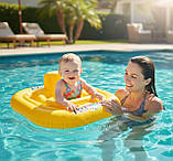 Дитячий надувний плотик з трусиками Intex 56587 «Pool School Step 1» 79х79 см для плавання, фото 4