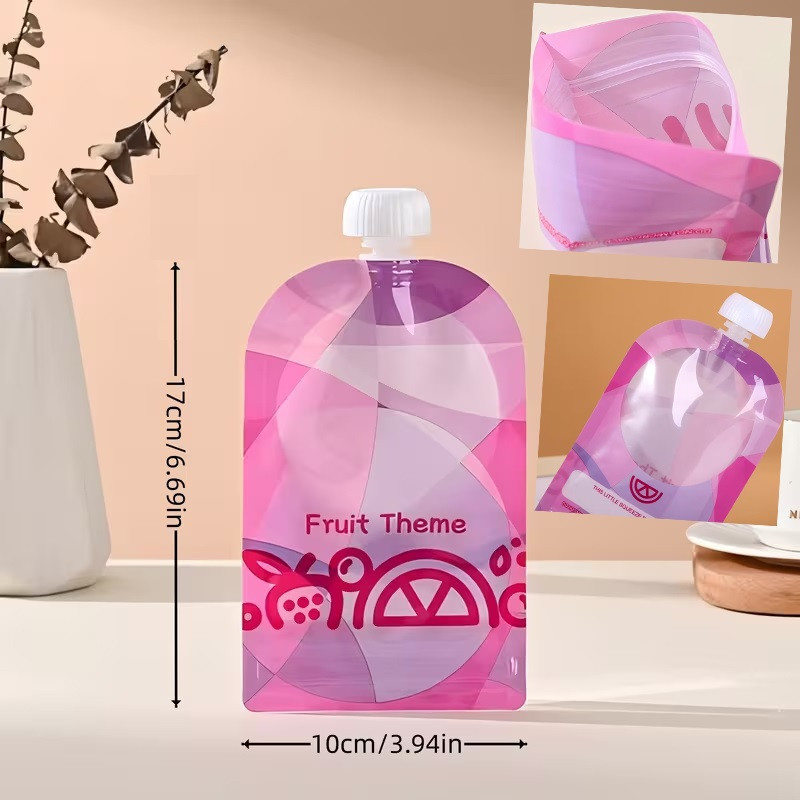 Набір з 2-х Багаторазових Пакетів-Паучів для Дитячого Пюре - 200 мл 🔥 BPA Free 🔥 ПЕТ