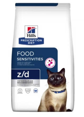Hill's Prescription Diet z/d корм для кошек при пищевой аллергии