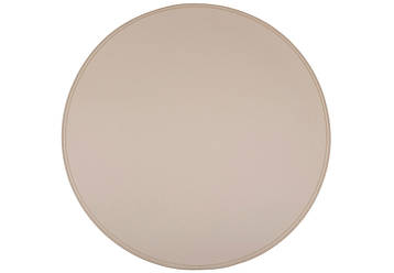 Набір (12 шт.) серветка сервірувальна (плейсмат) з еко-шкіри D38см, колір - айворі