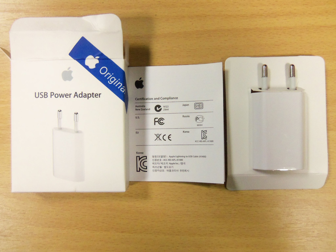 Сетевое зарядное устройство Apple ОРИГИНАЛ для iPhone 4/5/6/ - фото 3 - id-p495348639