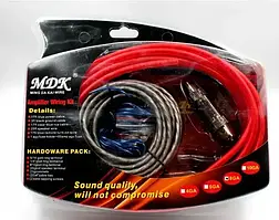 Набір дротів для встановлення сабвуфера KIT MD 8GA 🔊 Комплект кабелів для під'єднання підсилювача