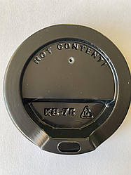 Кришки пластикові КВ Ø75 (50шт.) Чорні