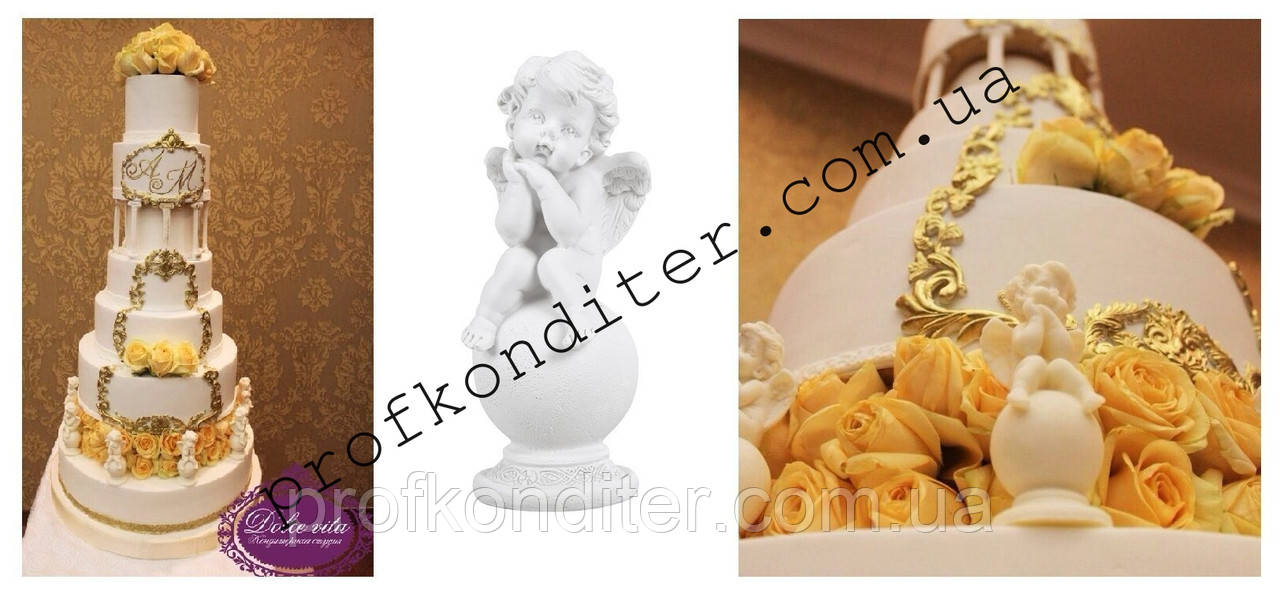 Силіконова форма "Ангел на кулі" 11СМ, фото 1