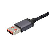 Кабель USB Type-C 100W PD з підтримкою швидкого заряджання індикацією для заряджання ноутбука смартфона Hoco 1.2m Power Delivery, фото 4