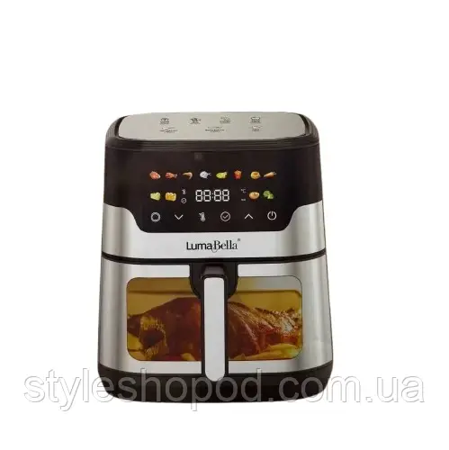 Аерогриль 12 л 2600 Вт з подвійним нагрівом та оглядовим вікном, фото 1