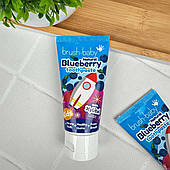 Дитяча зубна паста Brush-Baby Ракета від 3 років (фтор 1350, смак чорниці) 50 мл