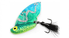 Блешня Цикада Triton 14г, з голографічним покриттям (хутровий хвіст)