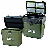 Три в одному рибацька коробка Hokkaido з відділеннями та коробками яка використовується як сидіння і табуретка, фото 4