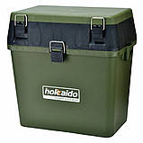 Три в одному рибацька коробка Hokkaido з відділеннями та коробками яка використовується як сидіння і табуретка, фото 5