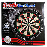 Мішень для дартсу з сізалу 45 см Grande Brazil + 6 стріл і тримач, фото 3