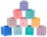 Сенсорна іграшка для дітей Montessori башта з кубиків гризун кубик 6в1, фото 5