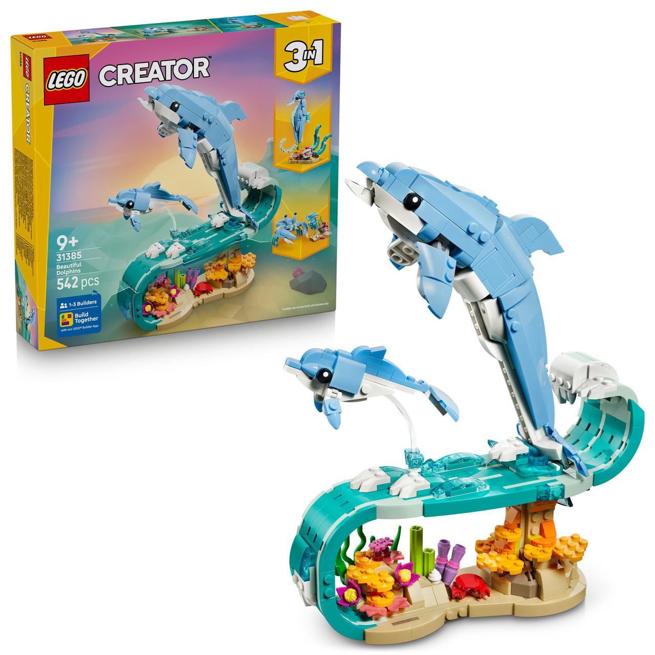 Lego Creator 3 в 1 31385 морські тварини: прекрасний дельфін, фото 1