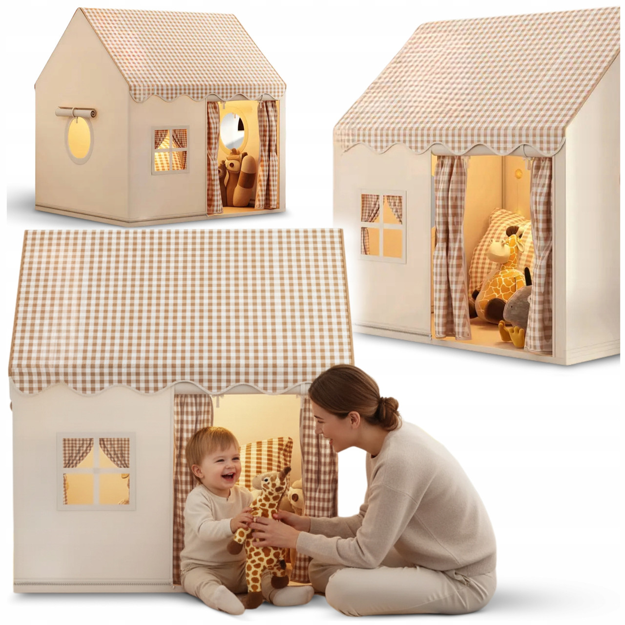 Будиночок для дітей намет для гри замок палац для кімнати різдвяний, фото 1