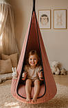 Кокон для дітей "велвет" гойдалка висяче крісло висяче крісло "misty Blush", фото 4